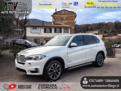 BMW X5 xdrive25d 231cv auto 7 Posti-TETTO APRIBILE Bianco usata Soriano nel Cimino