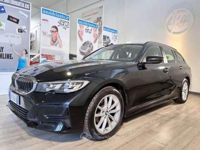 BMW Serie 3 318d 318 d 48V Touring Business Advantage AUT. Nero usata Roma