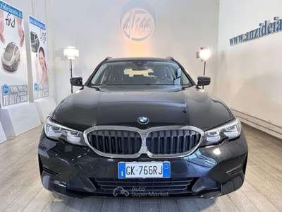 BMW Serie 3 318d 318 d 48V Touring Business Advantage AUT. Nero usata Roma