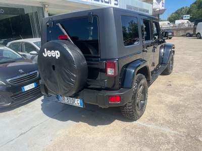 Jeep Wrangler Jeep Wrangler Unlimited 2.8 crd Sahara auto dpf Nero usata Terranuova Bracciolini