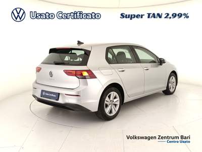 Volkswagen Golf 2.0 tdi life 115cv dsg Argento usata Bari