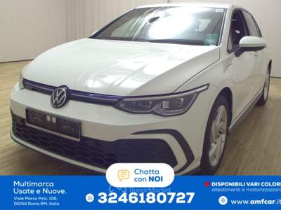 Volkswagen Golf 8 GTE 1.4 TSI eHybrid Navi LED DC PDC Bianco usata Roma