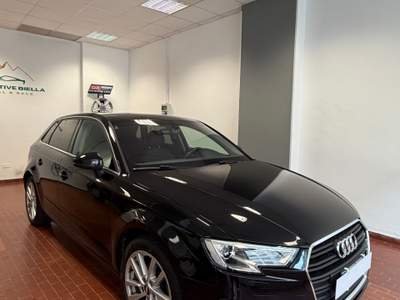Audi A3 Unico proprietario Nero usata Biella