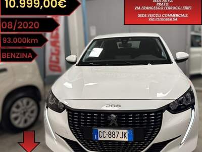 Peugeot 208 1.2 75CV Stop&Start Active Ok Neopatentati Bianco usata Prato