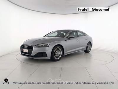Audi A5 sportback 40 2.0 tdi mhev business quattro 204cv s-tronic Argento usata Vigevano