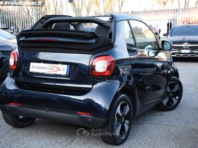 Smart ForTwo EQ cabrio Passion !!CARICATORE RAPIDO DA 22KW!! Blu/Azzurro usata Roma