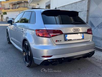 Audi RS 3 RS3 2.5 TFSI 400 CV QUATTRO S-TRONIC SPORTBACK UFFICIALE Argento usata Cardito