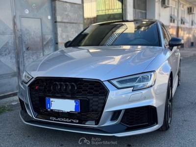 Audi RS 3 RS3 2.5 TFSI 400 CV QUATTRO S-TRONIC SPORTBACK UFFICIALE Argento usata Cardito