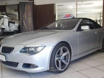 BMW Serie 6 M6 650 i 367 CV V8 AUTO CABRIO M-SPORT Argento usata Cardito