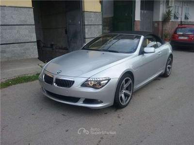 BMW Serie 6 M6 650 i 367 CV V8 AUTO CABRIO M-SPORT Argento usata Cardito