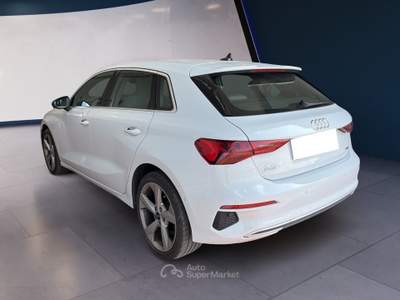 Audi A3 IV 2020 Sportback Sportback 40 2.0 tdi Business Advanced quattro s-tronic Bianco usata Torino