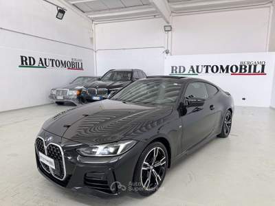 BMW Serie 4 420d 420 d Coupe Msport (G22) IVA ESPOSTA  14.000 KM Nero usata Ciserano