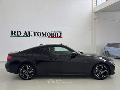 BMW Serie 4 420d 420 d Coupe Msport (G22) IVA ESPOSTA  14.000 KM Nero usata Ciserano