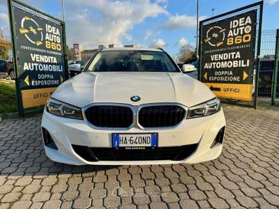 BMW Serie 3 318 318 Touring mhev 48V auto PROMO FINANZIAMENTO Bianco usata Roma