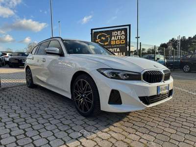 BMW Serie 3 318 318 Touring mhev 48V auto PROMO FINANZIAMENTO Bianco usata Roma