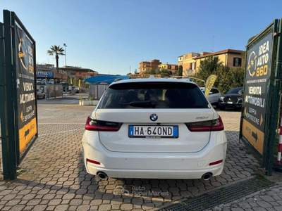 BMW Serie 3 318 318 Touring mhev 48V auto PROMO FINANZIAMENTO Bianco usata Roma