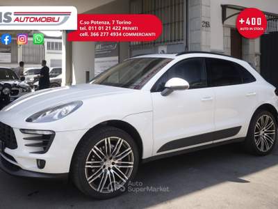 Porsche Macan Porsche Macan 3.0 Diesel S PROMOZIONE Tetto Panoramico Unicoproprietario Bianco usata Torino