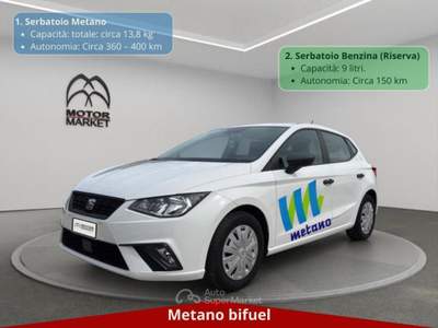 Seat Ibiza 1.0 TGI Reference Bianco usata Roma