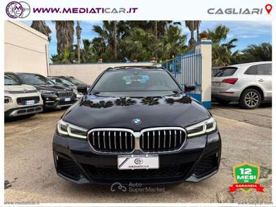 BMW Serie 5 518d 518d 48V Touring Msport Blu/Azzurro usata Cagliari