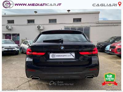 BMW Serie 5 518d 518d 48V Touring Msport Blu/Azzurro usata Cagliari