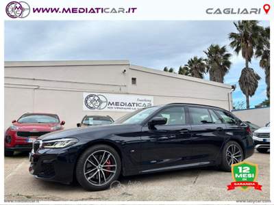 BMW Serie 5 518d 518d 48V Touring Msport Blu/Azzurro usata Cagliari