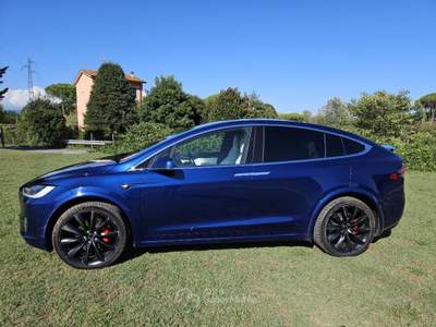 Tesla Model X P100D Dual Motor Performance Blu/Azzurro usata San Miniato