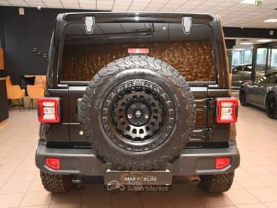 Jeep Wrangler UNLIMITED 2.0TURBO SAHARA TET.NAVI CAM BUMPER FULL Nero usata Brescia