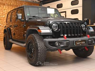 Jeep Wrangler UNLIMITED 2.0TURBO SAHARA TET.NAVI CAM BUMPER FULL Nero usata Brescia