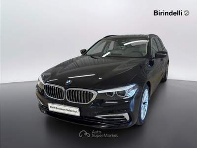 BMW Serie 5 518d Serie 5(g30/31/f90) - 518d touring luxury Nero usata Vinci