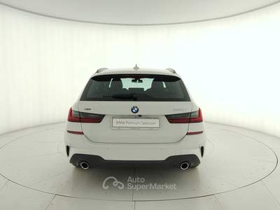 BMW Serie 3 320d 320d touring mhev 48v xdrive msport auto Bianco usata Rivoli
