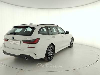BMW Serie 3 320d 320d touring mhev 48v xdrive msport auto Bianco usata Rivoli