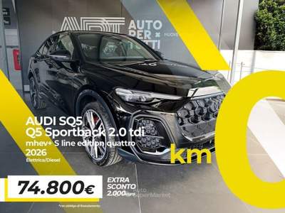 Audi Q5 Q5 Sportback 2.0 tdi mhev+ S line edition quattro Nero usata Napoli
