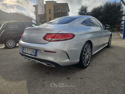 Mercedes-Benz Classe C C 220 d Auto 4Matic Coupé Premium Plus Argento usata Aprilia