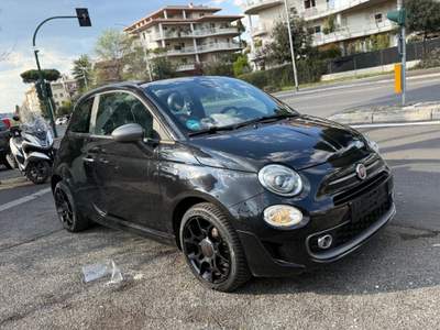 Fiat 500 1.2 Cabrio Sport pelle Navi C manuale Nero usata Roma