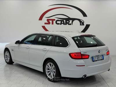 BMW Serie 5 535d F11 535xd 313cv Touring - TUTTI I TAGLIANDI Bianco usata Caresanablot