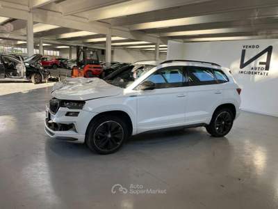 Skoda Karoq 2.0 TDI SCR 4x4 DSG SPORTLINE Bianco usata Megliadino San Vitale