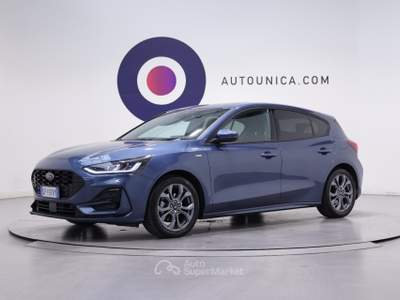 Ford Focus 1.0 ECOBOOST HYBRID 125 CV 5P. ST-LINE FULL LED Blu/Azzurro usata Brescia