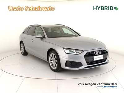 Audi A4 avant 30 2.0 tdi mhev business 136cv s-tronic Argento usata Bari