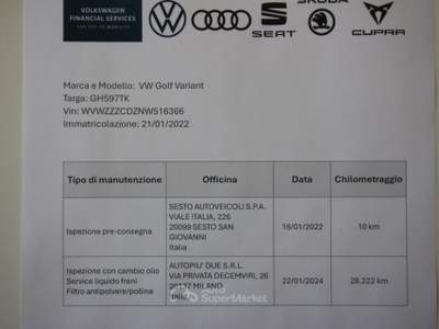 Volkswagen Golf 1.5 eTSI EVO ACT DSG Life 131CV Blu/Azzurro usata Torino
