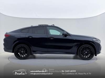 BMW X6 xDrive30d mhev 48V Msport Tetto-BlackPack-22 Marrone usata Riese Pio X
