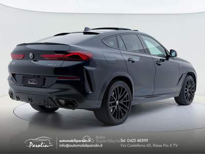BMW X6 xDrive30d mhev 48V Msport Tetto-BlackPack-22 Marrone usata Riese Pio X