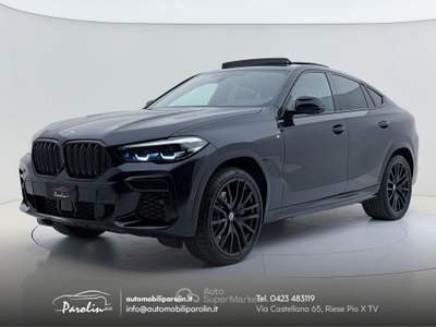 BMW X6 xDrive30d mhev 48V Msport Tetto-BlackPack-22 Marrone usata Riese Pio X