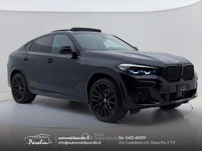 BMW X6 xDrive30d mhev 48V Msport Tetto-BlackPack-22 Marrone usata Riese Pio X