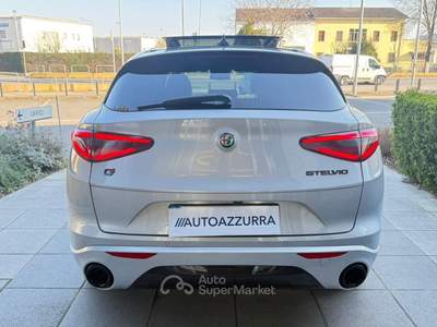 Alfa Romeo Stelvio 2.2 Turbodiesel 210 CV AT8 Q4 Veloce *TETTO, 20'', UNIPRO, TAGLIANDI, PROMO AZZURRA* Bianco usata Suzzara