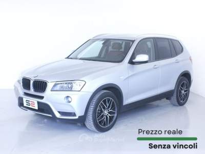 BMW X3 xDrive20d Futura/INT. PELLE/NAVI/FARI XENON Argento usata Feltre