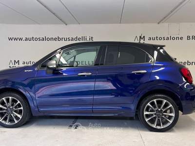 Fiat 500X 1.3 MultiJet 95 CV Sport RETROC.NAVI CARPLAY Blu/Azzurro usata Galbiate