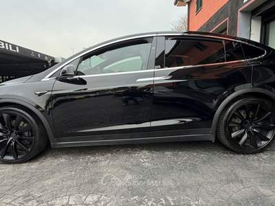 Tesla Model X UNICO PROPRIETARIO ANTICIPO 14990 EURO RATA MENSILE 385,00 EURO 100 kWh Dual Motor Long Range 4WD aut. Nero usata Roma