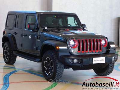 Jeep Wrangler UNLIMITED 2.0 PHEV ATX 4xe RUBICON PLUG-IN HYBRID Grigio usata Quinzano D'oglio
