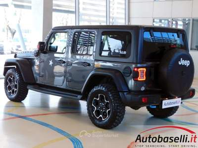 Jeep Wrangler UNLIMITED 2.0 PHEV ATX 4xe RUBICON PLUG-IN HYBRID Grigio usata Quinzano D'oglio