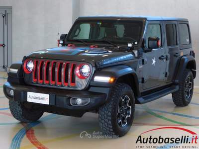 Jeep Wrangler UNLIMITED 2.0 PHEV ATX 4xe RUBICON PLUG-IN HYBRID Grigio usata Quinzano D'oglio